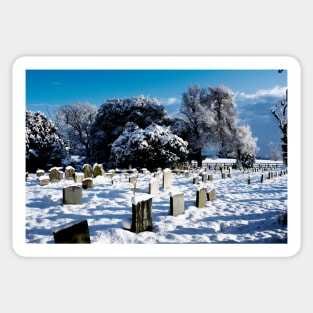 Hethersett Church in Winter Sticker